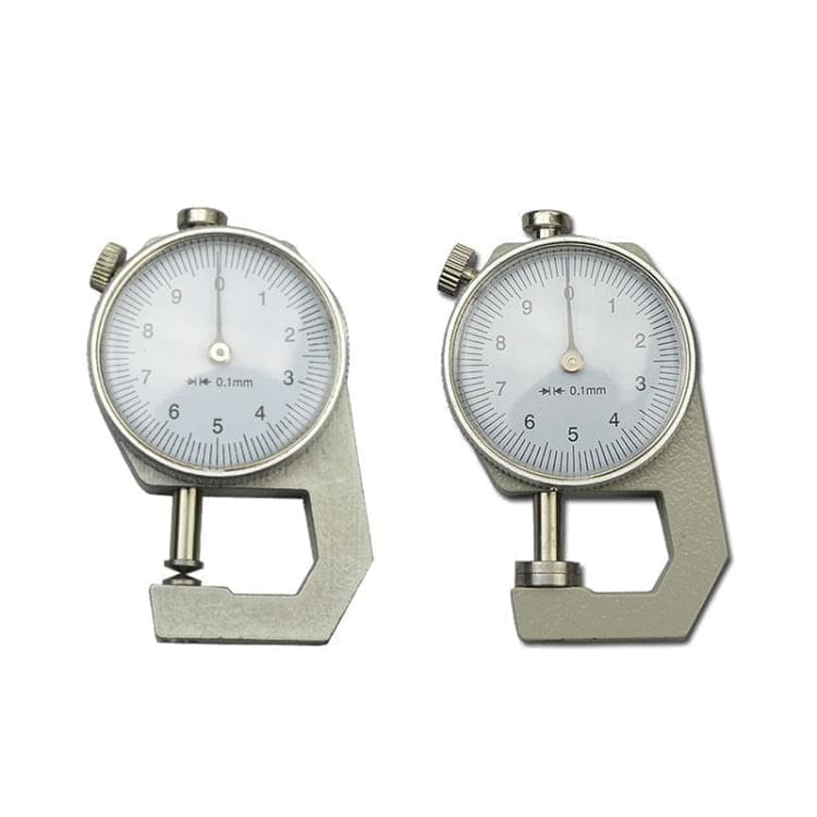 0-10mm Dial Thickness Gauge Leather Paper Thickness Meter Tester, Model: Flat Head - Eurekaonline