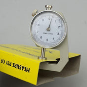 0-10mm Dial Thickness Gauge Leather Paper Thickness Meter Tester, Model: Flat Head - Eurekaonline