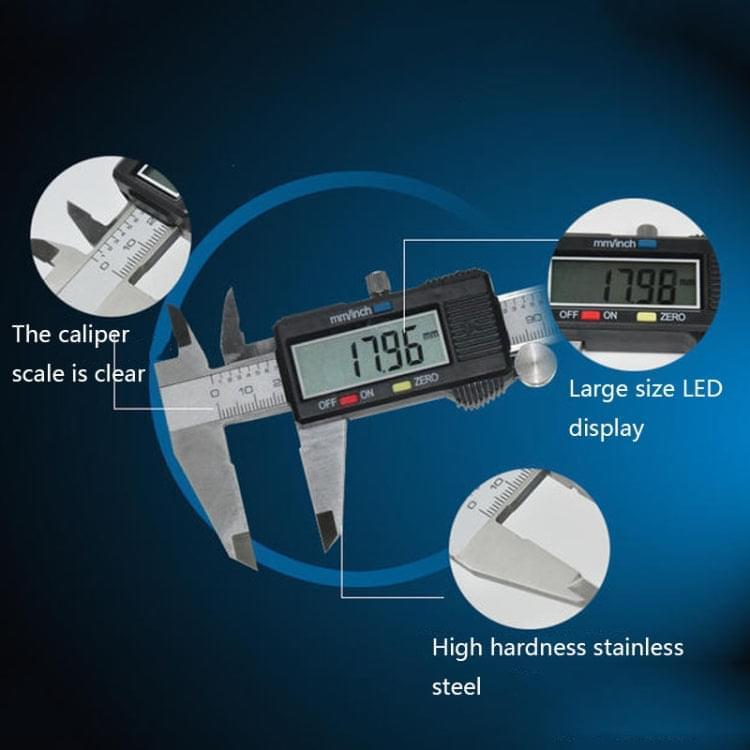 0-200mm Stainless Steel Electronic Digital Vernier Caliper - Eurekaonline