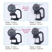 0-25mm Range 30mm Probe Digital Display Micrometer Thickness Gauge - Eurekaonline