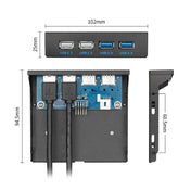 0.6M 2+2 Ports USB 3.0 Front Panel Data Hub - Eurekaonline