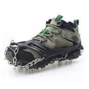 1 Pair  23 Spikes Crampons Outdoor Winter Walk Ice Fishing Snow Shoe Spikes,Size: XL  Black - Eurekaonline