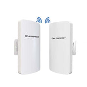 1 Pair COMFAST CF-E113A 3KM 300Mbps 5.8 Ghz High-Power Outdoor Engineering CPE Matching Bridge Set, US/EU Plug - Eurekaonline