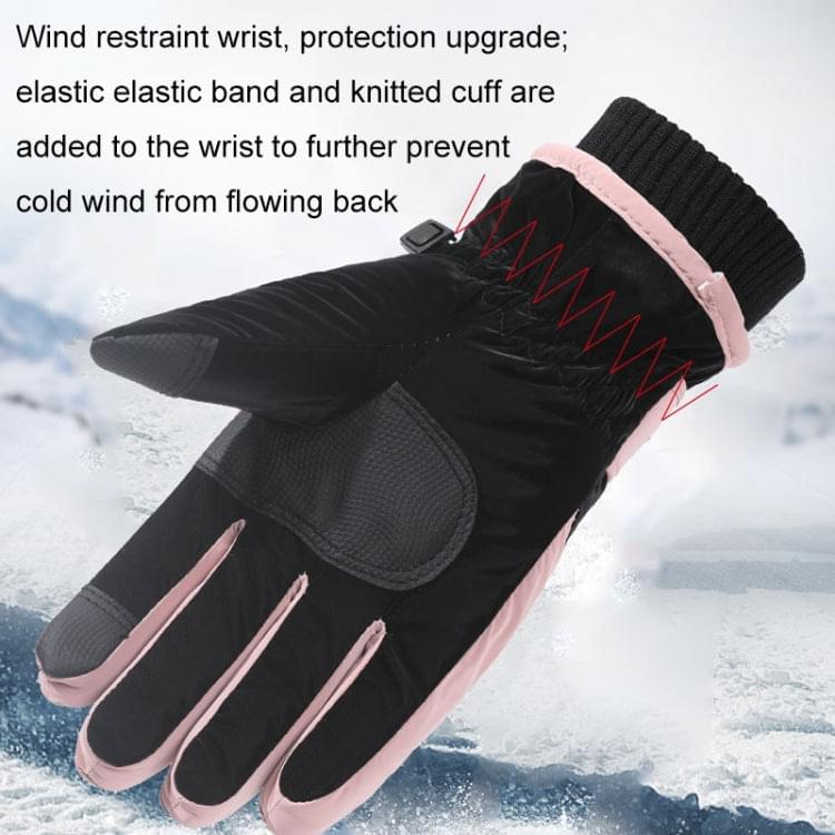 1 Pair WZ-207 Outdoor Warm And Windproof Thickened Cycling Sports Anti-fall Gloves(Coffee Gray) - Eurekaonline