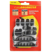 10 in 1 Plastic Flexible Cable Organizer for Electric Wire, CC-926, Random Color Delivery(Black) - Eurekaonline