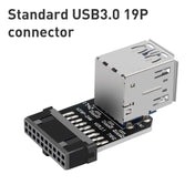 10 PCS 19/20Pin to Dual USB 3.0 Adapter Converter, Model:PH21 - Eurekaonline