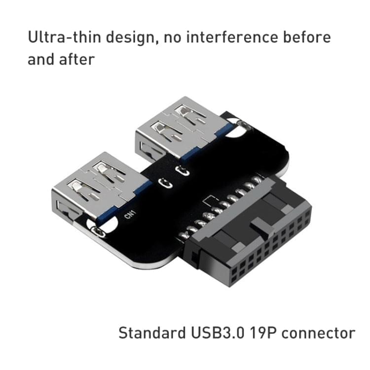 20Pin to Dual USB 3.0 Adapter Converter, Model:PH22 - Eurekaonline