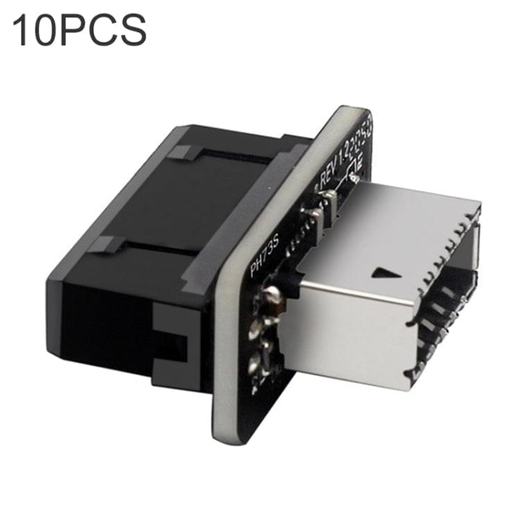 10 PCS 73S Mainboard USB 3.0 19P/20P to Type-E90 Degree Adapter - Eurekaonline