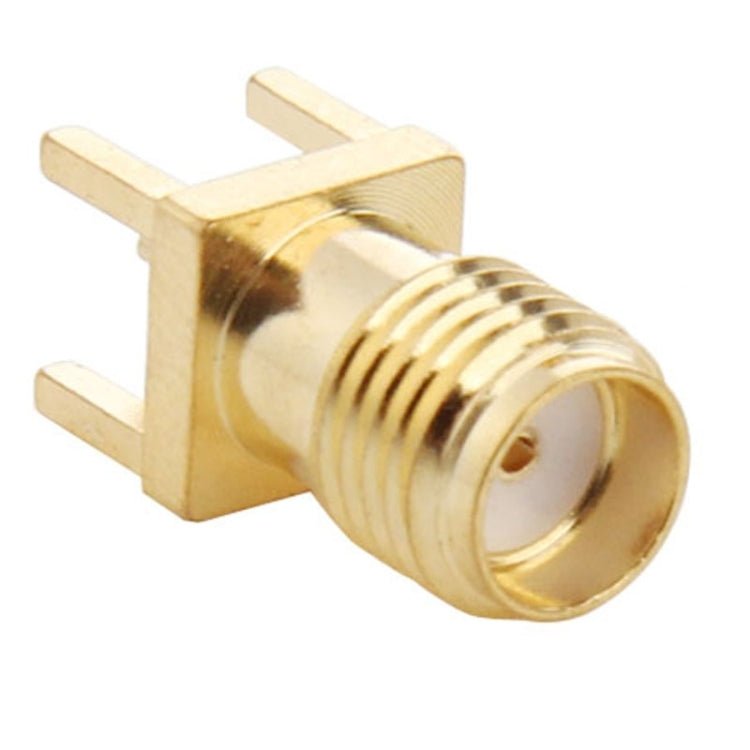 10 PCS Gold Plated SMA Female Panel Mount PCB Square Equally RF Connector Adapter - Eurekaonline