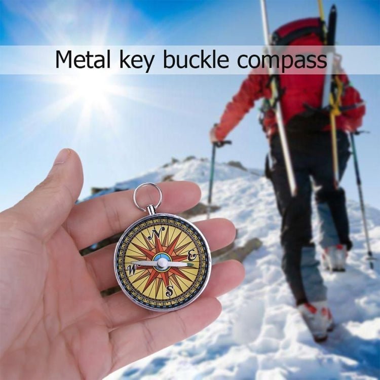 10 PCS Portable Camping Outdoor Compass Hanging Compass Backpack Hiking Survival Tools with Key Chain - Eurekaonline