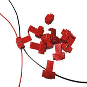 100 PCS Cable Clip, Adapt to Line Diameter: 0.3-0.7mm(Red) - Eurekaonline