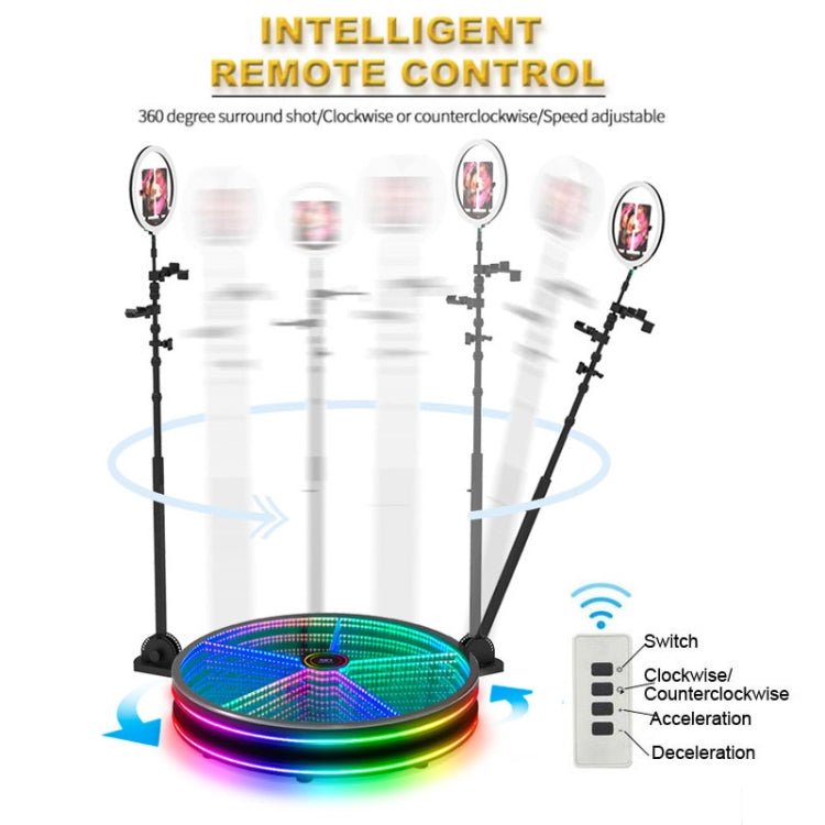 100cm 360 Photo Booth Electric Rotating Small Stage For Parties and Weddings - Eurekaonline