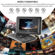 10.1 Inch HD Screen Portable DVD EVD Player TV / FM / USB / Game Function(US Plug) - Eurekaonline