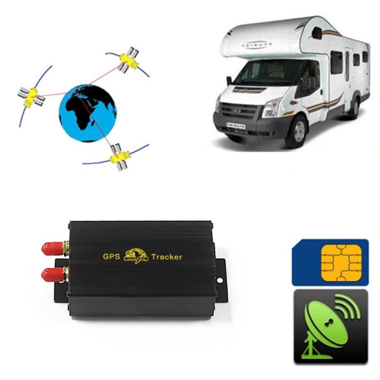 103B GSM / GPRS / GPS Vehicle Tracking System, Support TF Card Memory, Band: 850 / 900 / 1800 / 1900Mhz - Eurekaonline