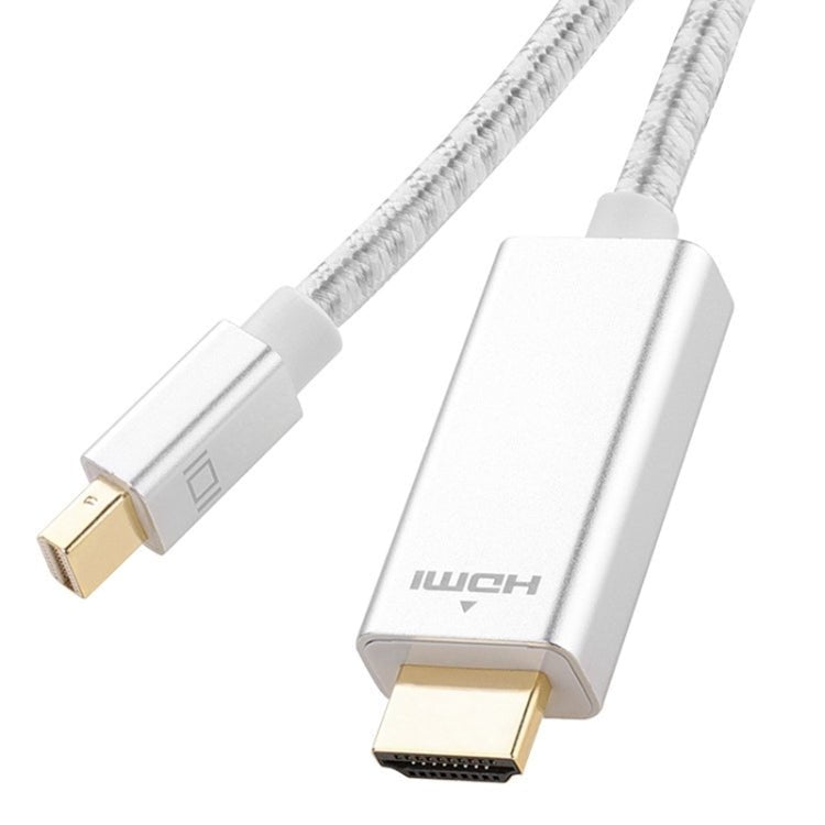 1080P 60Hz Mini DisplayPort to HDMI Cable, Cable Length:2m (Silver) - Eurekaonline
