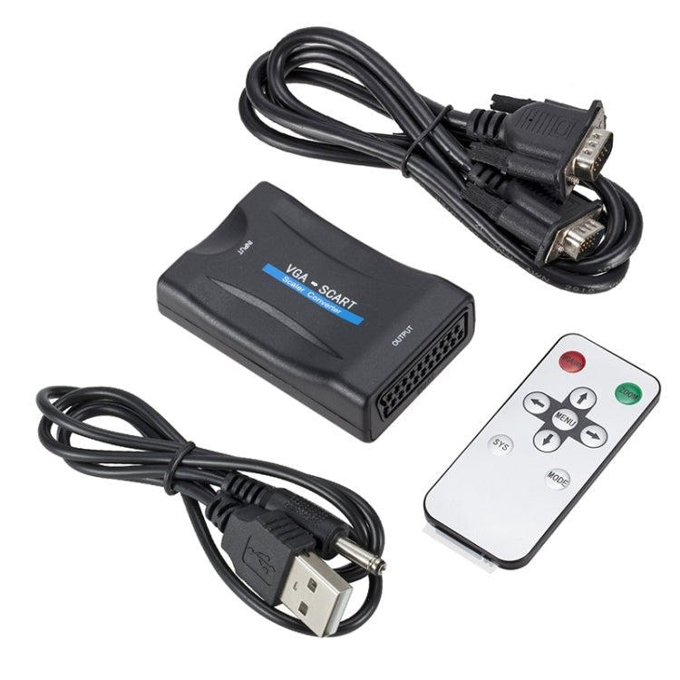 1080P VGA to SCART Audio Video Converter Adapter - Eurekaonline