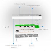 10A Home Smart WiFi Power Strip Surge Protector 4 Outlet Wireless Power Extension Socket, Support APP Operation & Timing Switch, US Plug - Eurekaonline