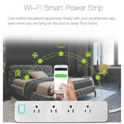 10A Home Smart WiFi Power Strip Surge Protector 4 Outlet Wireless Power Extension Socket, Support APP Operation & Timing Switch, US Plug - Eurekaonline