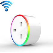 10A RGB Scene Light WiFi Remote Control Smart Socket Works with Alexa & Google Home, AC 220-240V, UK Plug - Eurekaonline