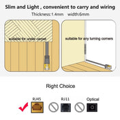 10m CAT6 Ultra-thin Flat Ethernet Network LAN Cable, Patch Lead RJ45 (White) - Eurekaonline