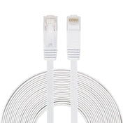 10m CAT6 Ultra-thin Flat Ethernet Network LAN Cable, Patch Lead RJ45 (White) - Eurekaonline