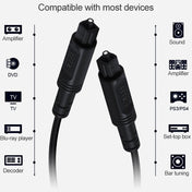 10m EMK OD2.2mm Digital Audio Optical Fiber Cable Plastic Speaker Balance Cable(Black) - Eurekaonline