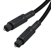 10m EMK OD4.0mm Square Port to Square Port Digital Audio Speaker Optical Fiber Connecting Cable(Black) - Eurekaonline
