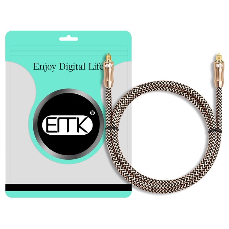 10m EMK OD6.0mm Gold-plated TV Digital Audio Optical Fiber Connecting Cable - Eurekaonline