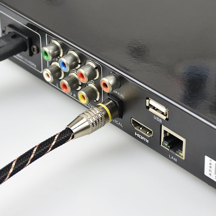 10m EMK OD6.0mm Square Port to Round Port Set-top Box Digital Audio Optical Fiber Connecting Cable - Eurekaonline