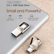 128G USB 3.1 + USB-C Interface Metal Twister Flash U Disk, Standard - Eurekaonline