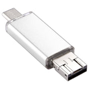 128GB 3 in 1 USB-C / Type-C + USB 2.0 + OTG Flash Disk, For Type-C Smartphones & PC Computer(Silver) - Eurekaonline
