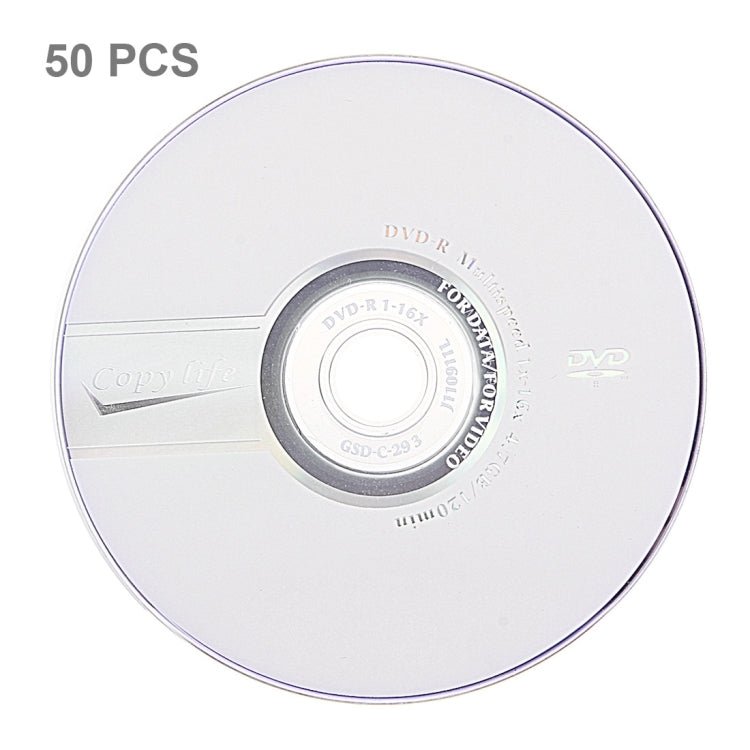 12cm Blank DVD-R, 4.7GB/120mins, Pack of 50 - Eurekaonline