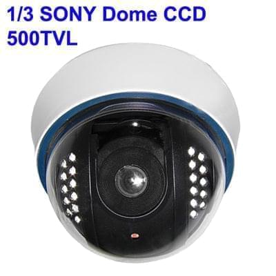 3 SONY Color 500TVL Dome CCD Camera, IR Distance: 15m - Eurekaonline