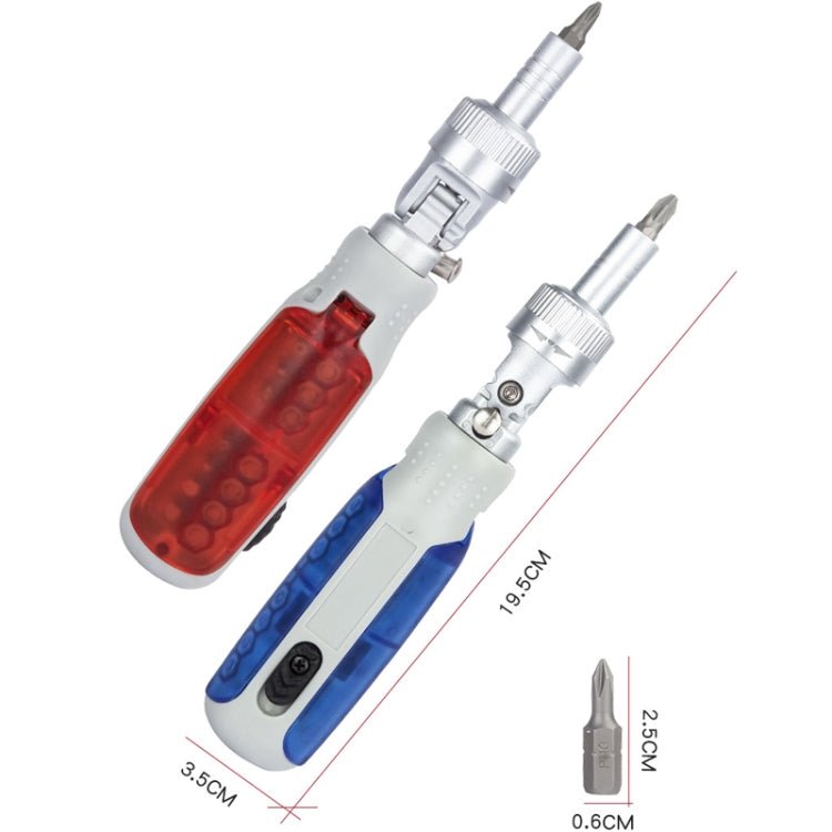 14 In 1 Household Ratchet Head Multifunctional Combination Screwdriver(Red) - Eurekaonline