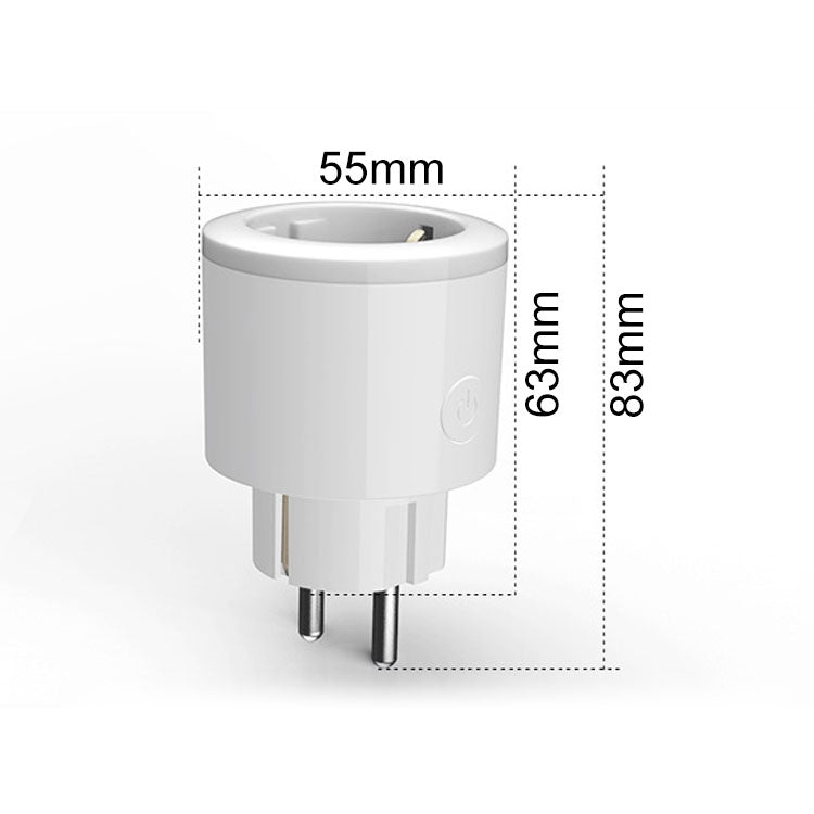 15A WiFi EU Plug Power Adapter Electricity Statistics APP Remote Control Timer Smart Socket, with Alexa & Google Home & RGB Colors LED Light, AC 100-250V - Eurekaonline