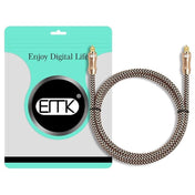 1.5m EMK OD6.0mm Gold-plated TV Digital Audio Optical Fiber Connecting Cable - Eurekaonline