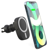 15W Intelligent Car Magnetic Wireless Charging Stand For IPhone 12 / 13 Series (Black) - Eurekaonline