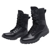 17 Outdoor Sports Wear-resistant Training Boots High-top Hiking Boots, Spec: Cowhide Wool(38) - Eurekaonline