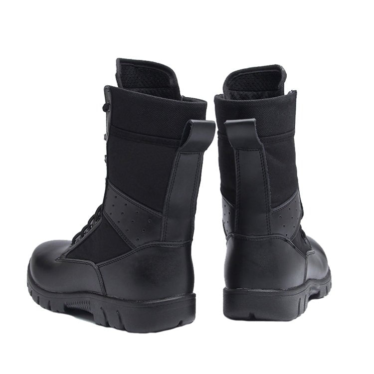 17 Outdoor Sports Wear-resistant Training Boots High-top Hiking Boots, Spec: Cowhide Wool(39) - Eurekaonline