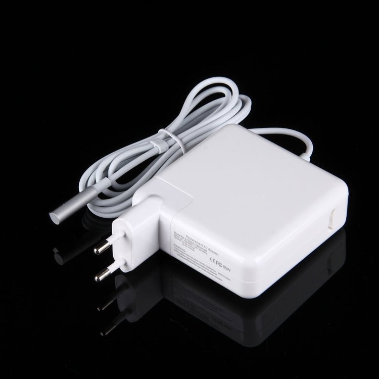 18.5V 4.6A 85W 5 Pin L Style MagSafe 1 Power Charger for Apple Macbook A1222 / A1290/ A1343, Length: 1.7m, EU Plug(White) - Eurekaonline