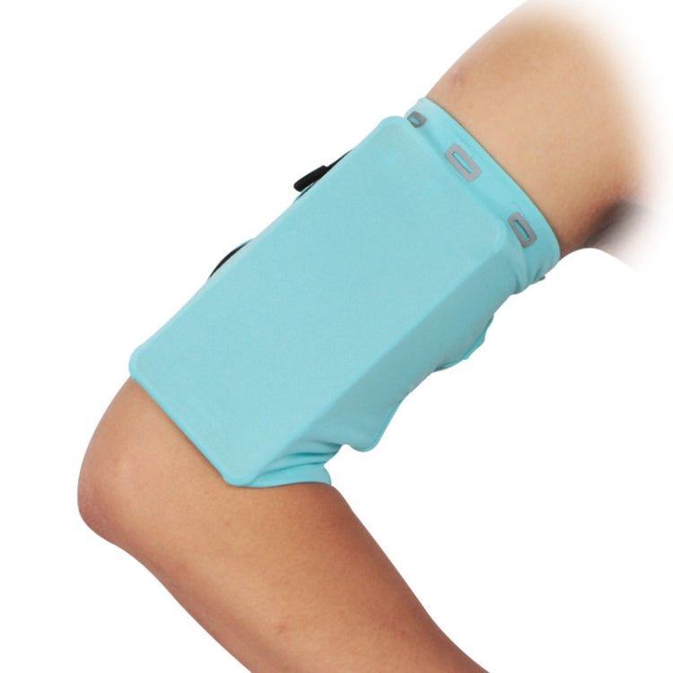 1940 Running Mobile Phone Arm Bag Elastic Sports Wrist Bag, Colour: Cyan (no Logo) - Eurekaonline