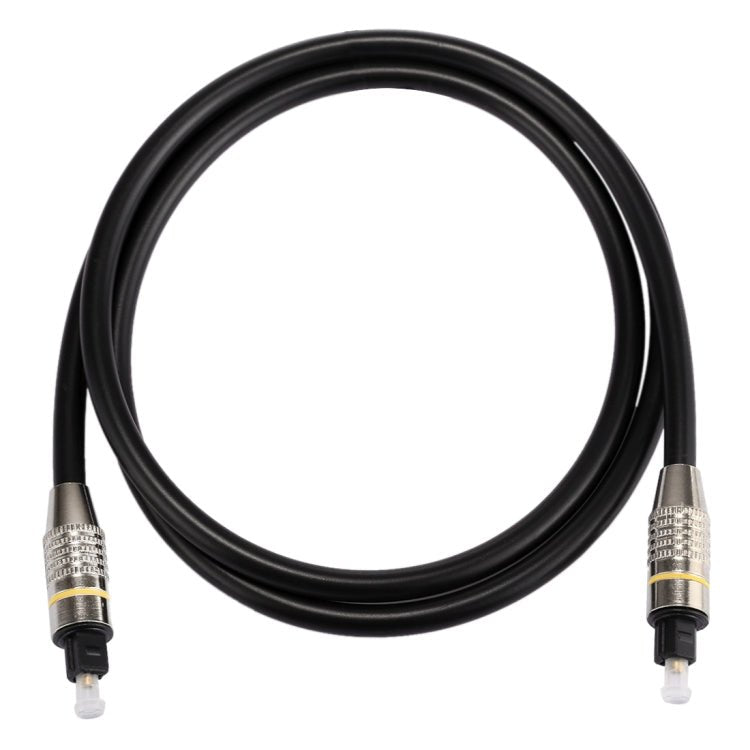 1m OD6.0mm Nickel Plated Metal Head Toslink Male to Male Digital Optical Audio Cable - Eurekaonline
