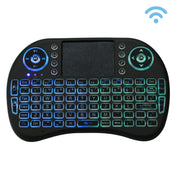 2.4GHz Mini i8 Wireless QWERTY Keyboard with Colorful Backlight & Touchpad & Multimedia Control for PC, Android TV BOX, X-BOX Player, Smartphones(Black) Eurekaonline