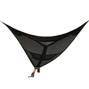 2.8m Family Outdoor Portable Aerial Tent Multi-person Camping Triangle Hammock(Black) Eurekaonline