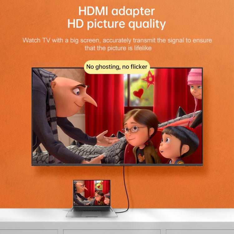 2 in 1 Mini HDMI Male + Micro HDMI Male to HDMI Female Gold-plated Head Adapter - Eurekaonline