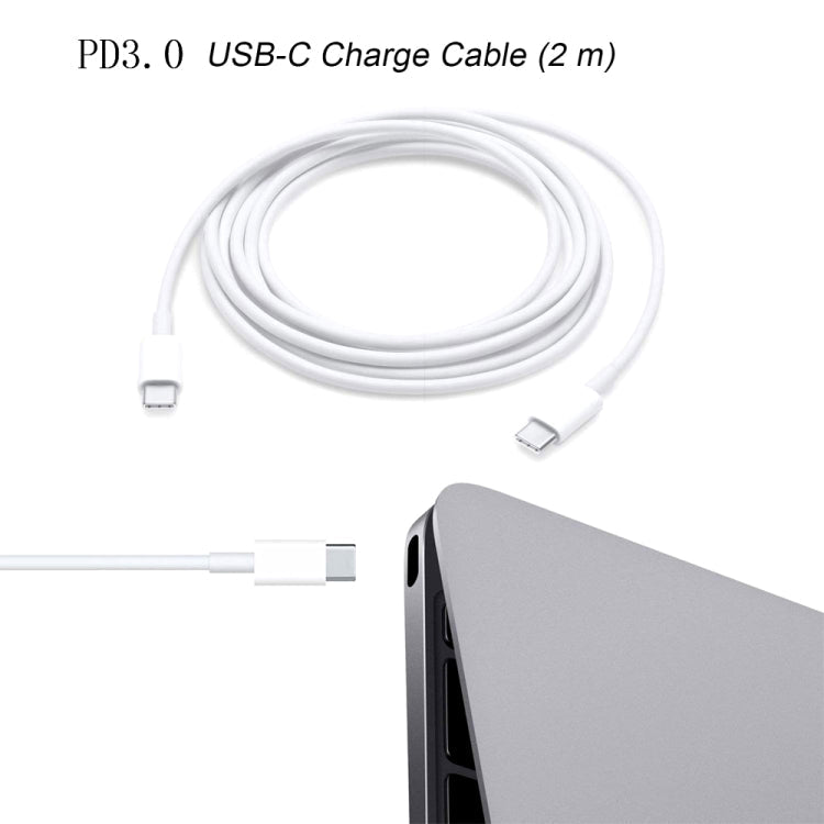 2 in 1 PD 30W USB-C / Type-C + 3A PD 3.0 USB-C / Type-C to USB-C / Type-C Fast Charge Data Cable Set, Cable Length: 2m, UK Plug - Eurekaonline