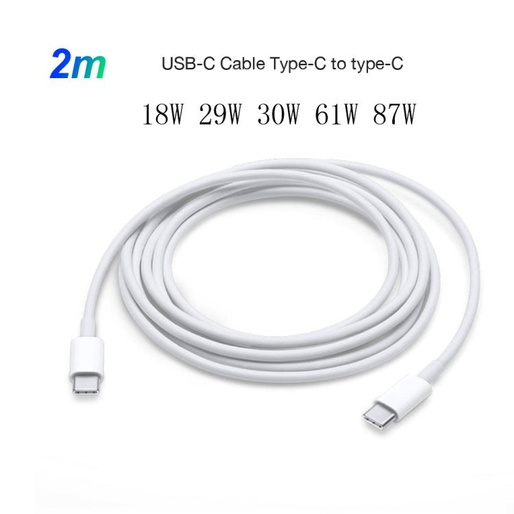 2 in 1 PD 30W USB-C / Type-C + 3A PD 3.0 USB-C / Type-C to USB-C / Type-C Fast Charge Data Cable Set, Cable Length: 2m, UK Plug - Eurekaonline