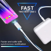 2 in 1 PD3.0 30W USB-C / Type-C Travel Charger with Detachable Foot + PD3.0 3A USB-C / Type-C to USB-C / Type-C Fast Charge Data Cable Set, Cable Length: 2m, US Plug - Eurekaonline