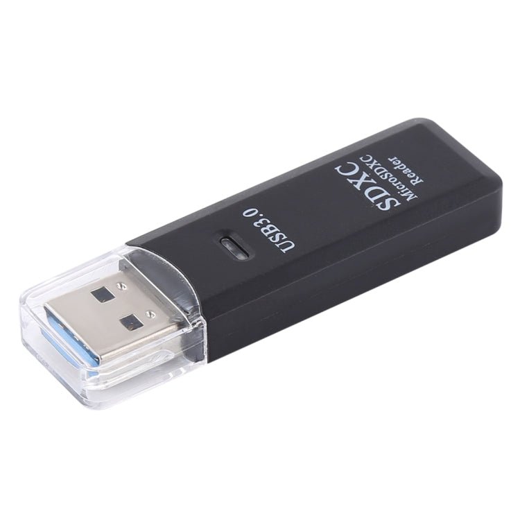 2 in 1 USB 3.0 Card Reader, Super Speed 5Gbps, Support SD Card / TF Card(Black) - Eurekaonline