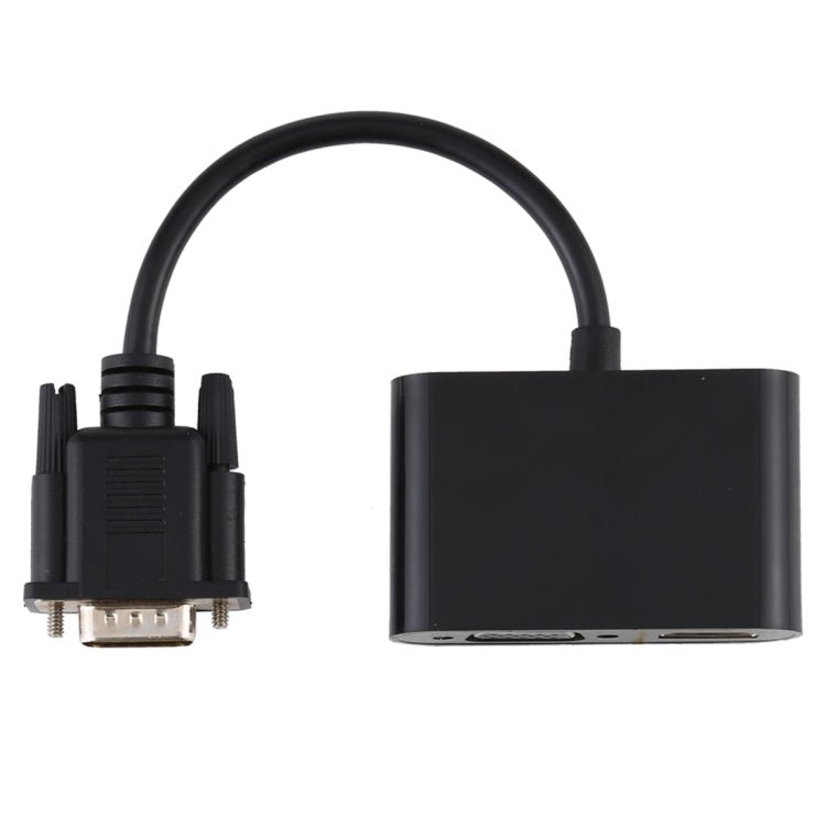 2 in 1 VGA to HDMI + VGA 15 Pin HDTV Adapter Converter with Audio - Eurekaonline